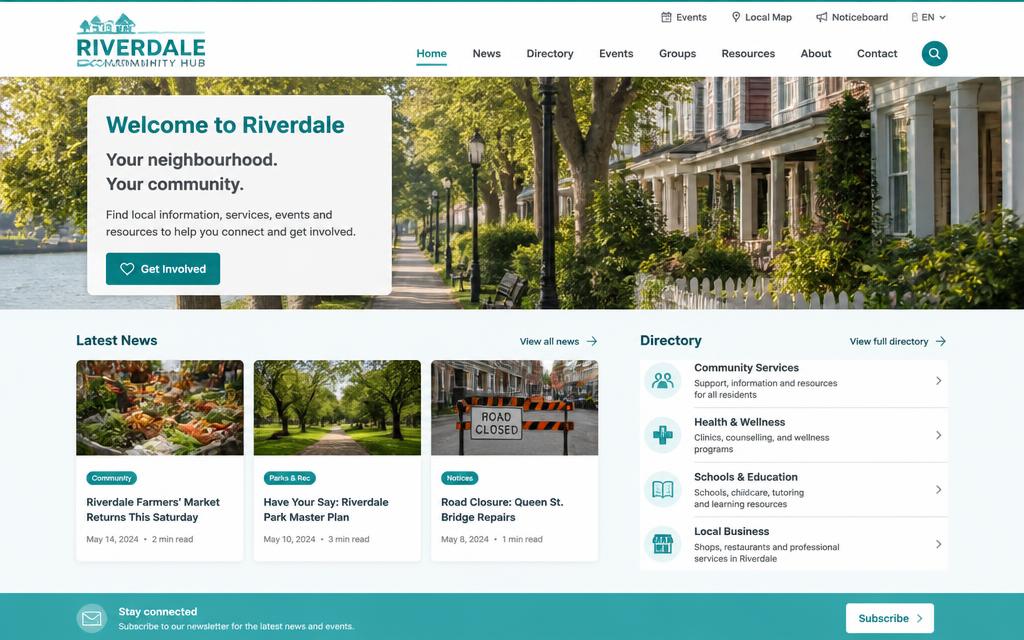 CivicPulse main screen