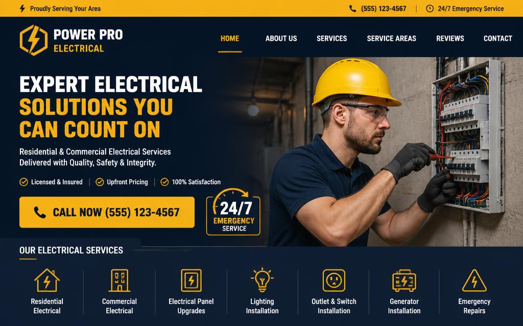 VoltGuard Electrical main screen