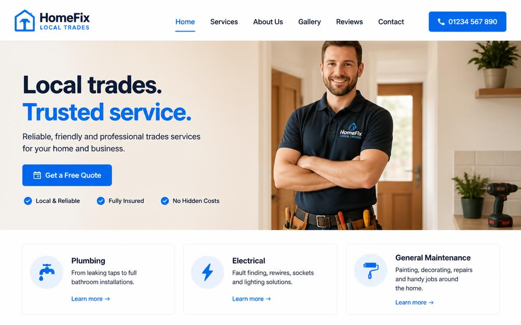 Ironline Contracting main screen